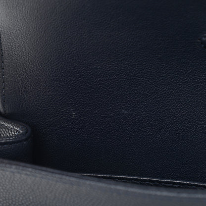 Chanel Caviar Quilted Medium Double Flap Navy 8 of 12