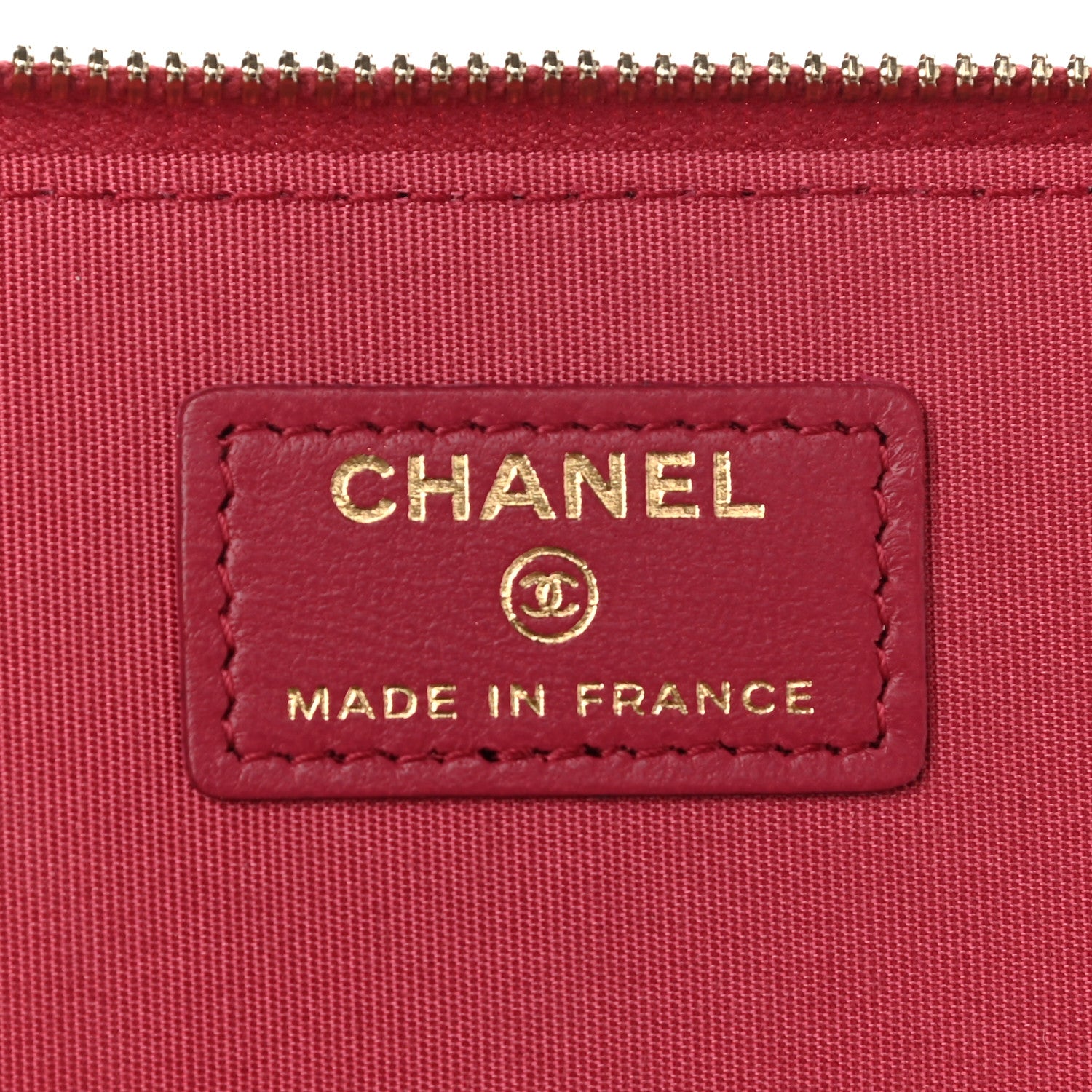 Chanel Lambskin Quilted Small Top Handle Vanity Case With Chain Dark Pink 7 of 10