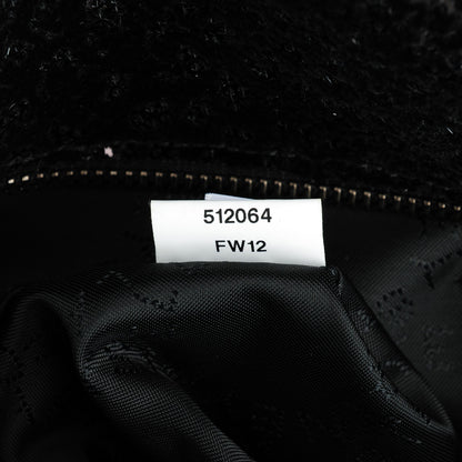 Stella McCartney Sequin Velvet Large Falabella Tote Black 7 of 8