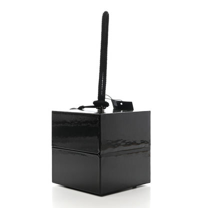 Saint Laurent Patent Jerry Cube Box Clutch Black 3 of 7