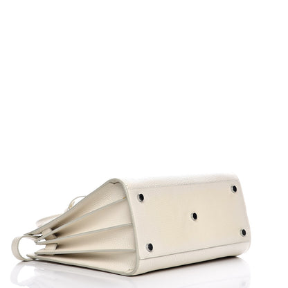 Saint Laurent Grained Calfskin Small Sac De Jour Dove White 5 of 20