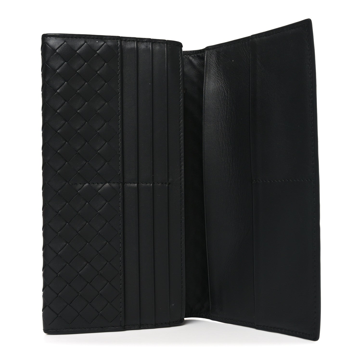 Bottega Veneta Nappa Intrecciato Flap Wallet Black 5 of 9