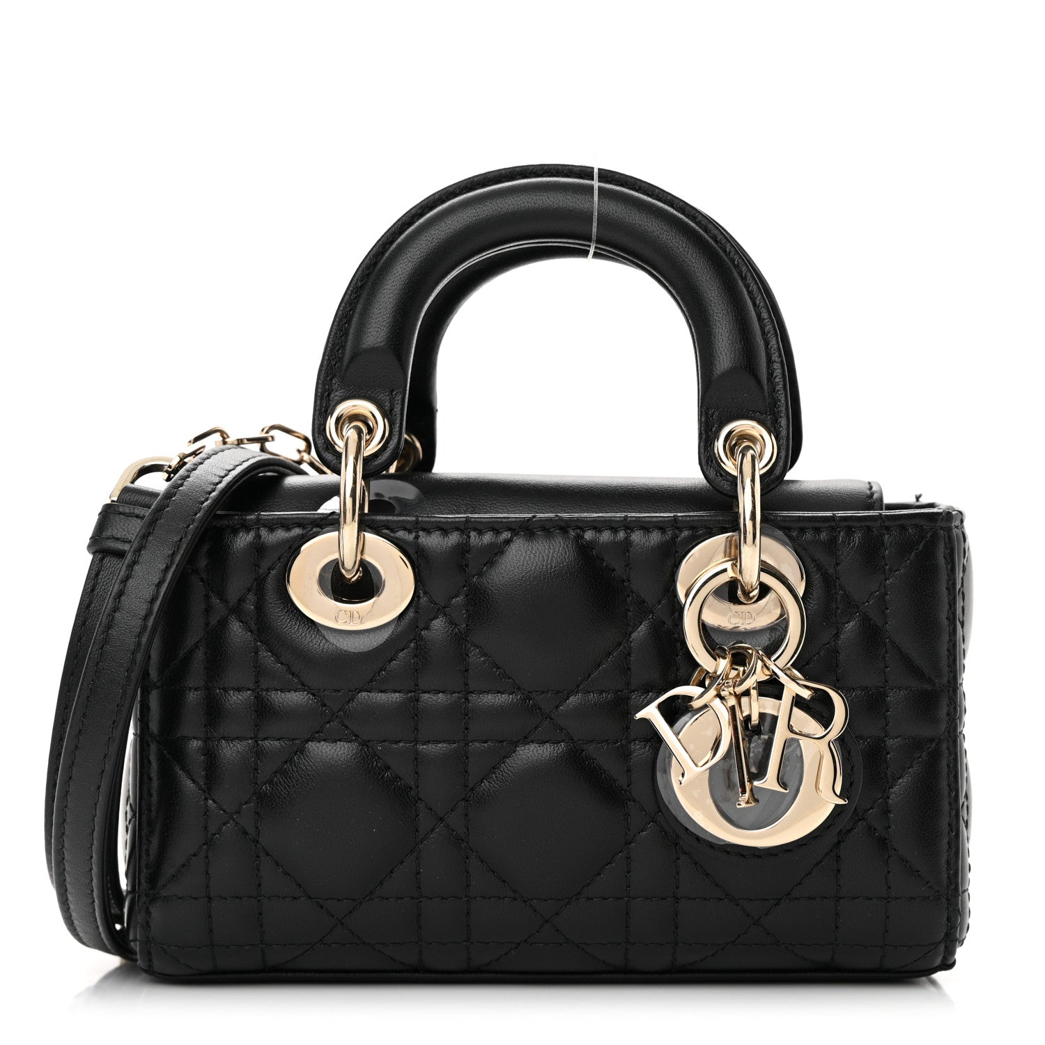 Christian Dior Lambskin Cannage Micro Lady D-Joy Black 1 of 14