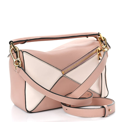 Loewe Calfskin Suede Small Puzzle Bag Blush 3 of 8