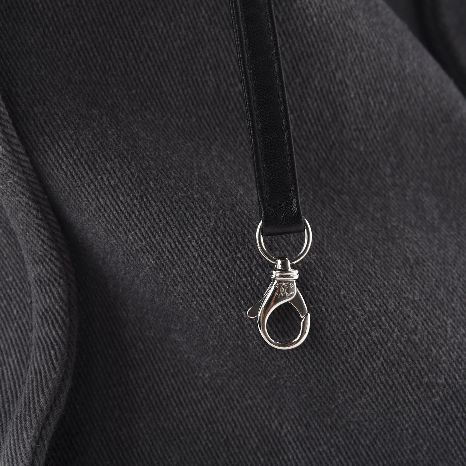 Chanel Canvas Sequin Medium Deauville Tote Charcoal 9 of 10