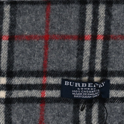 Burberry Cashmere Check Scarf Grey 3 of 3