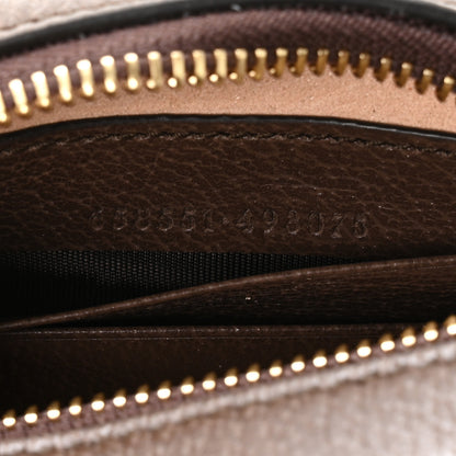 Gucci GG Supreme Monogram Textured Calfskin Web Mini Ophidia Half Moon Hobo Beige Ebony New Acero 13 of 21