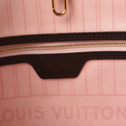 Louis Vuitton Damier Ebene Neo Neverfull MM Rose Ballerine 7 of 9