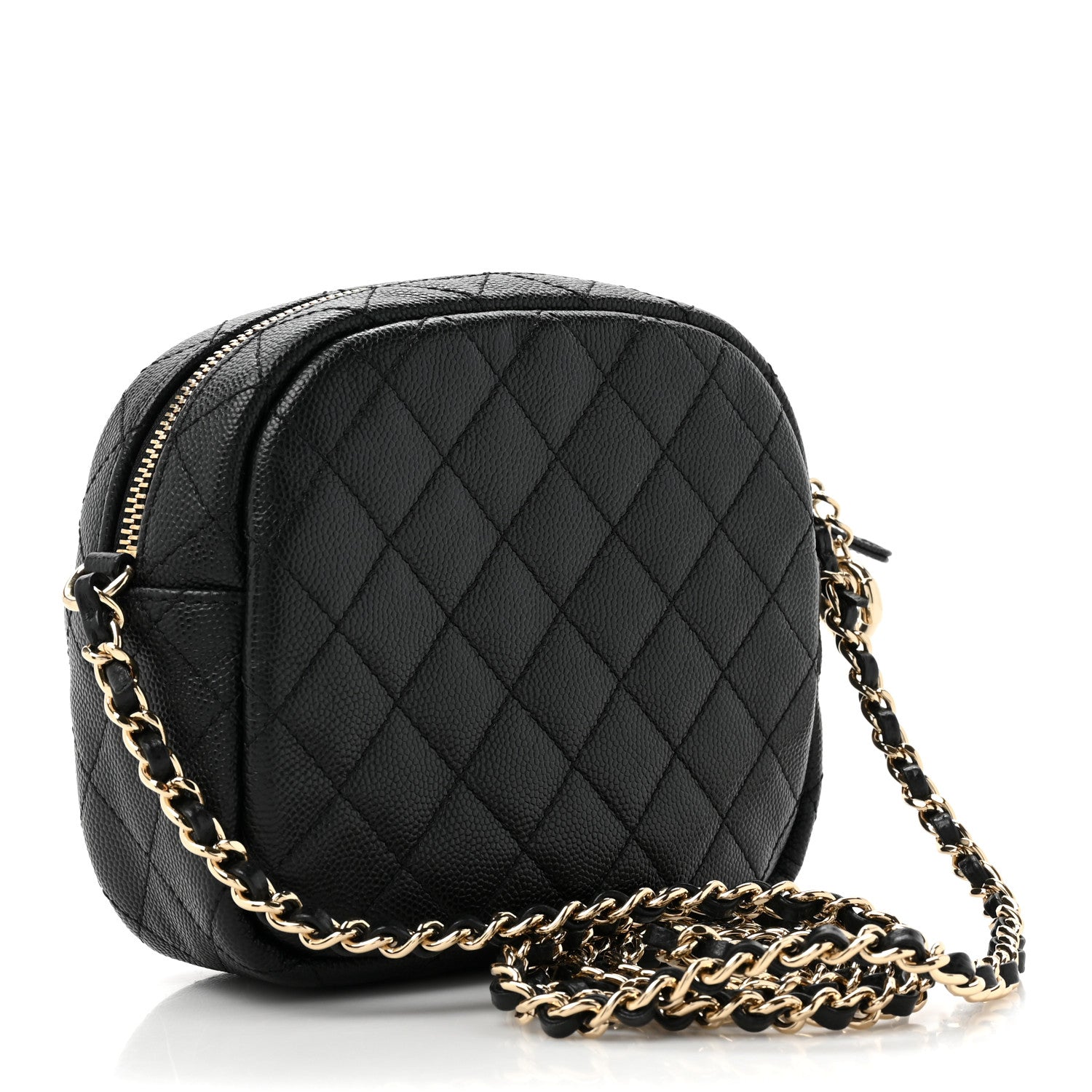 Chanel Caviar Quilted CC Day Camera Case Black 3 of 11