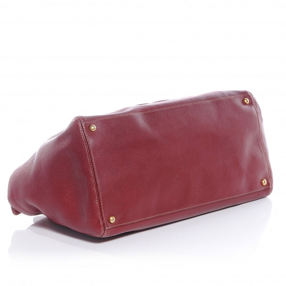 Leather CC Shoulder Bag Red