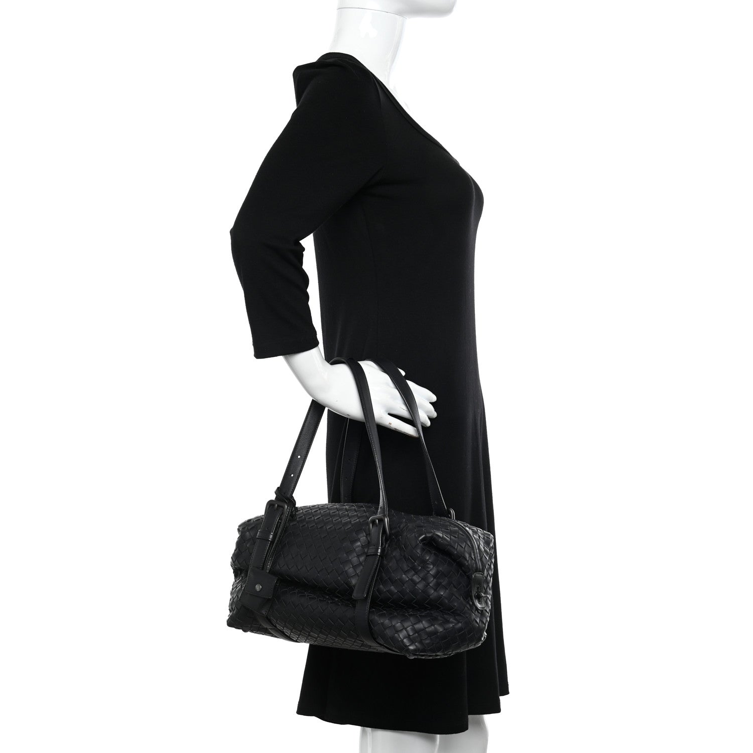 Bottega Veneta Nappa Intrecciato Montaigne Bag Black 2 of 10
