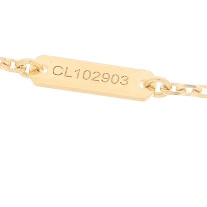 Van Cleef & Arpels 18K Yellow Gold Mother of Pearl Vintage Alhambra Pendant Necklace 4 of 5