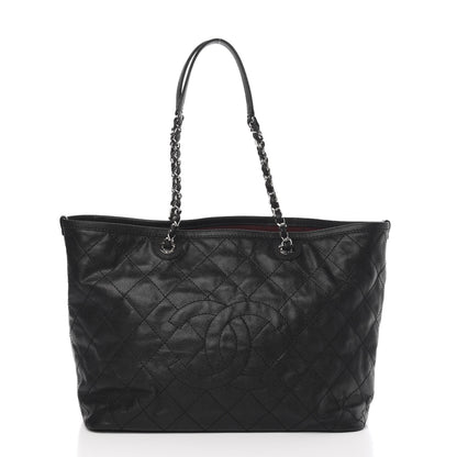 Chanel Grained Calfskin Quilted Large Daily Tote Black 3 of 11
