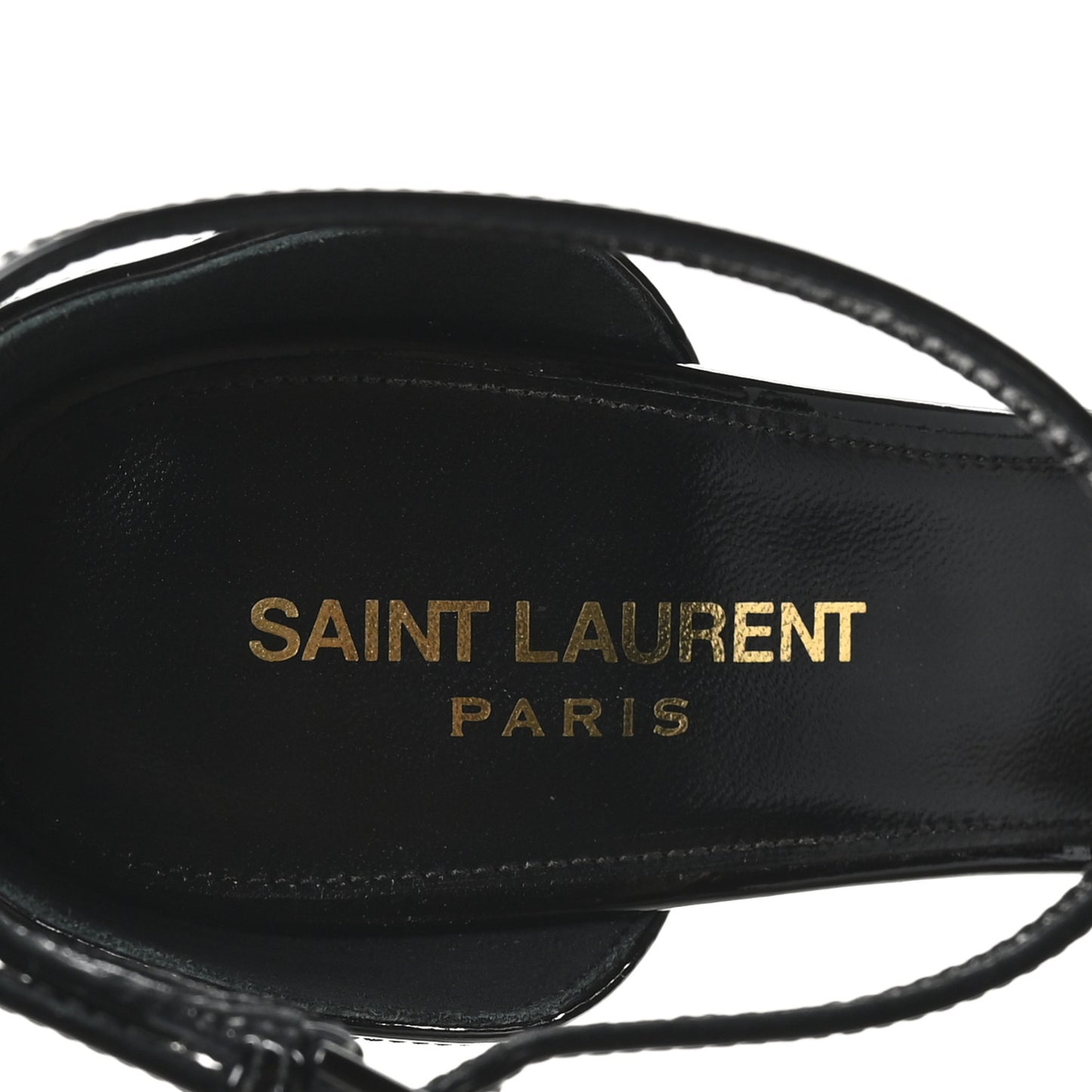 Patent Calfskin Opyum 85 Sandals 37 Black