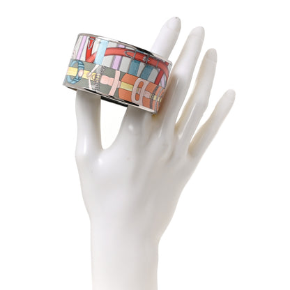 Hermes Enamel Printed Extra Wide Bracelet 65 2 of 6