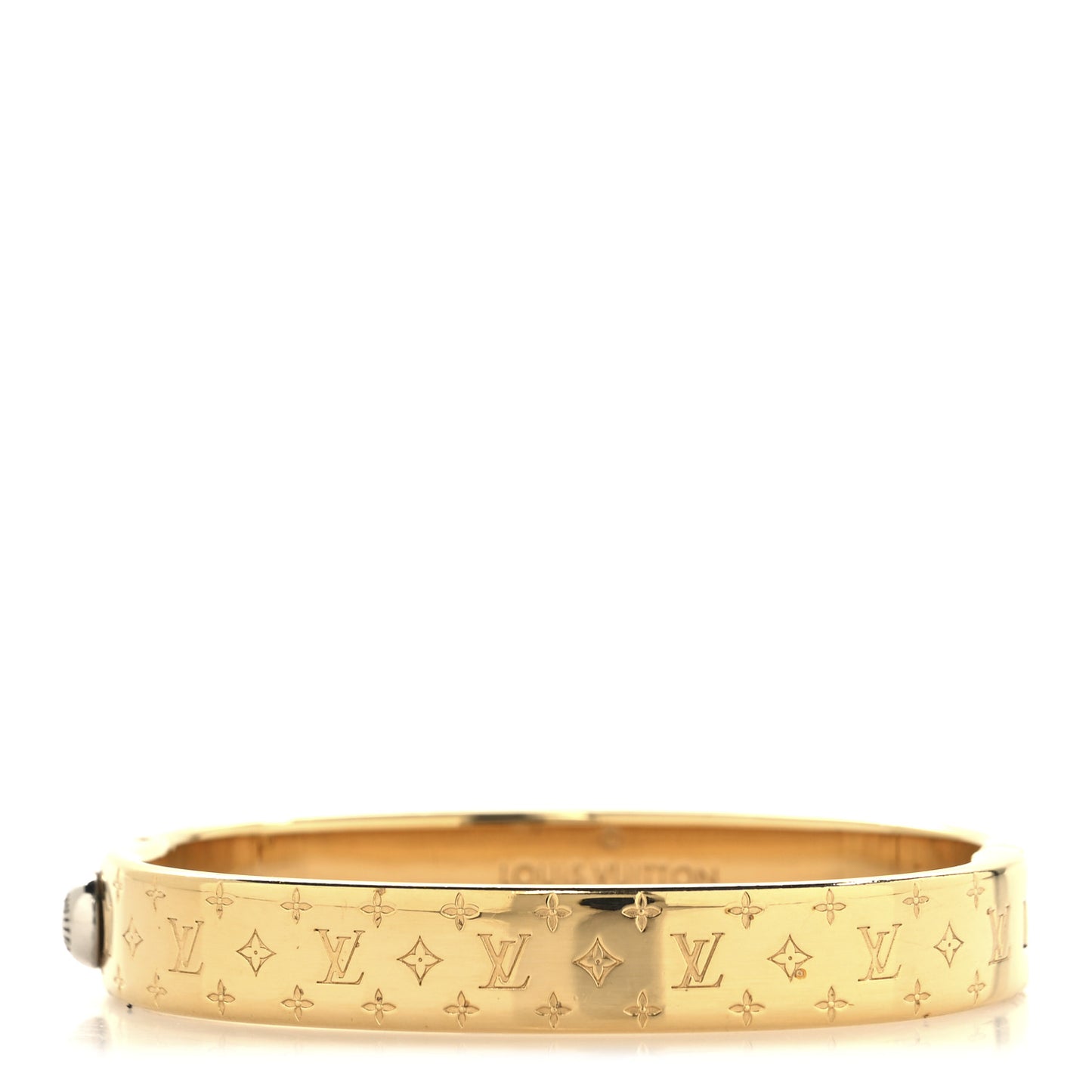 Brass Monogram Nanogram Cuff S Gold