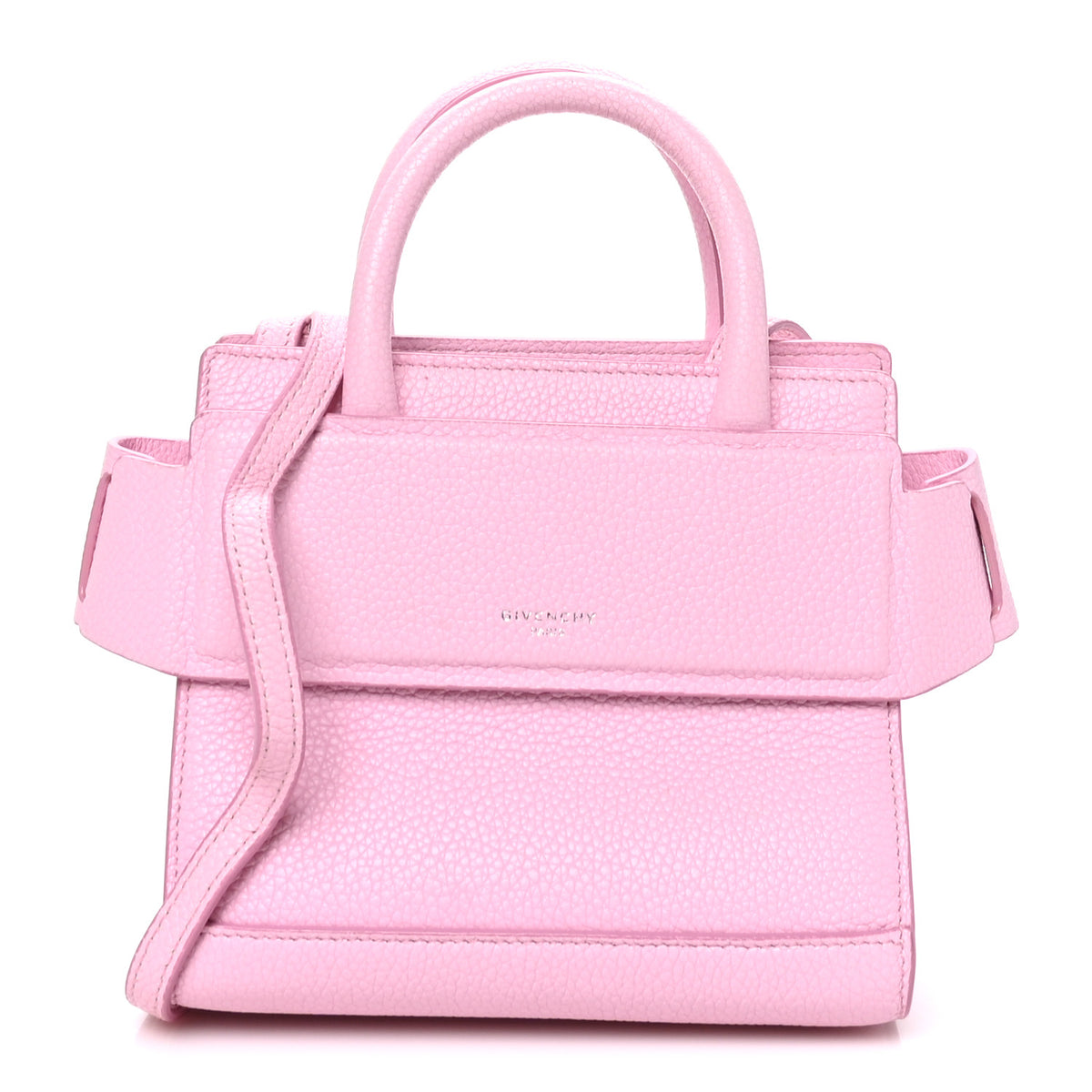 Givenchy Grained Calfskin Nano Horizon Satchel Bright Pink 1 of 9