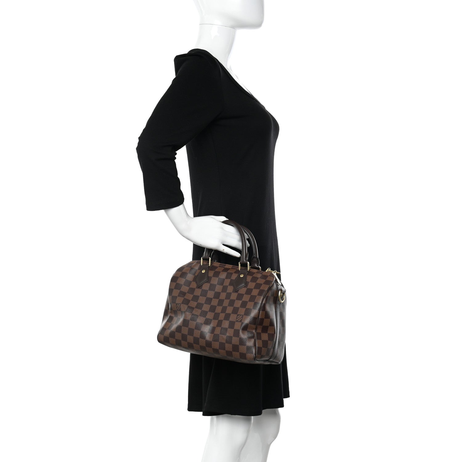 Louis Vuitton Damier Ebene Speedy Bandouliere 25 3 of 10