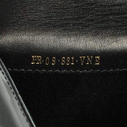 Valentino Garavani Patent Rockstud Clutch Black 8 of 9