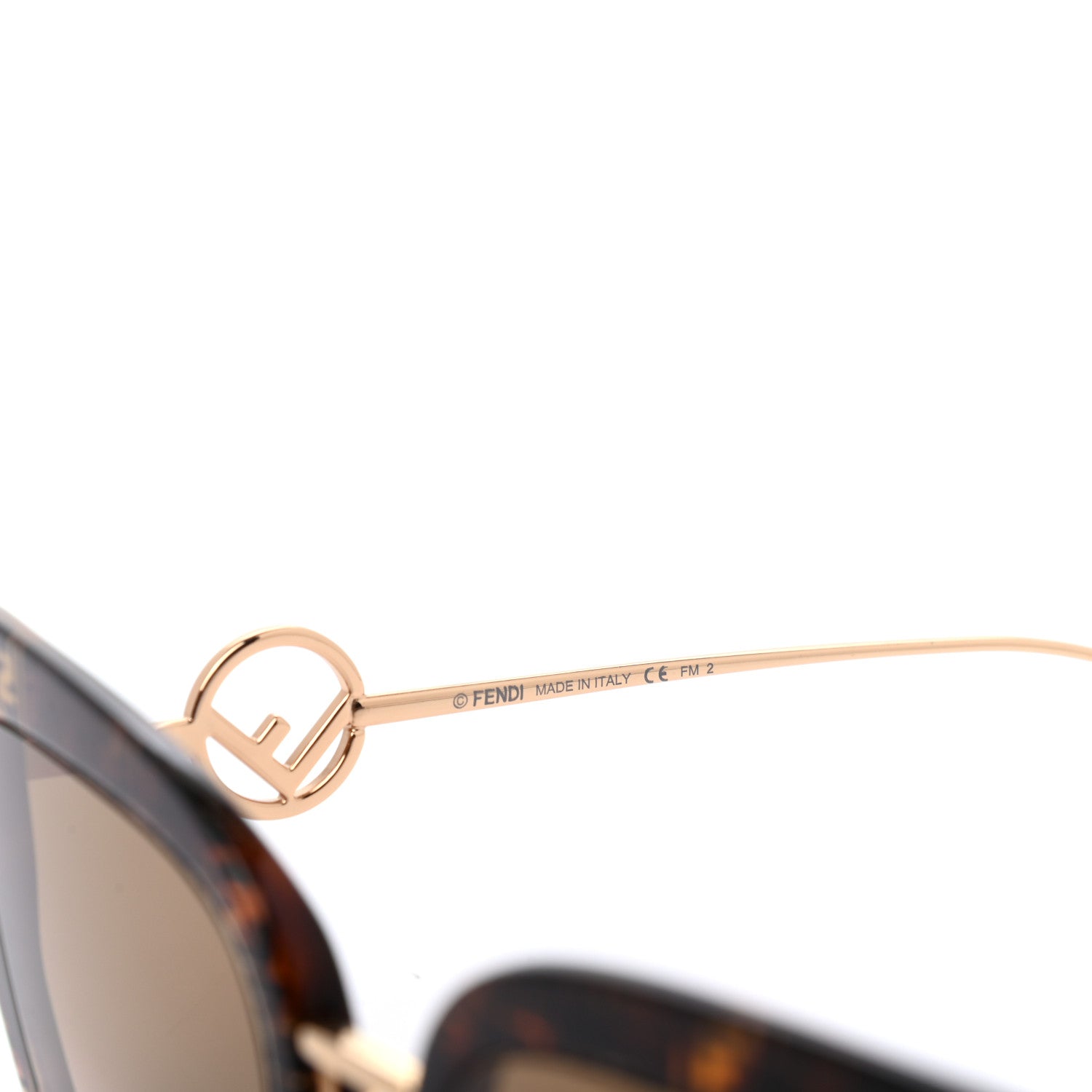 Fendi Acetate Metal F is Fendi FF Square Cat Eye Sunglasses FF 0424/F/S Havana 6 of 6