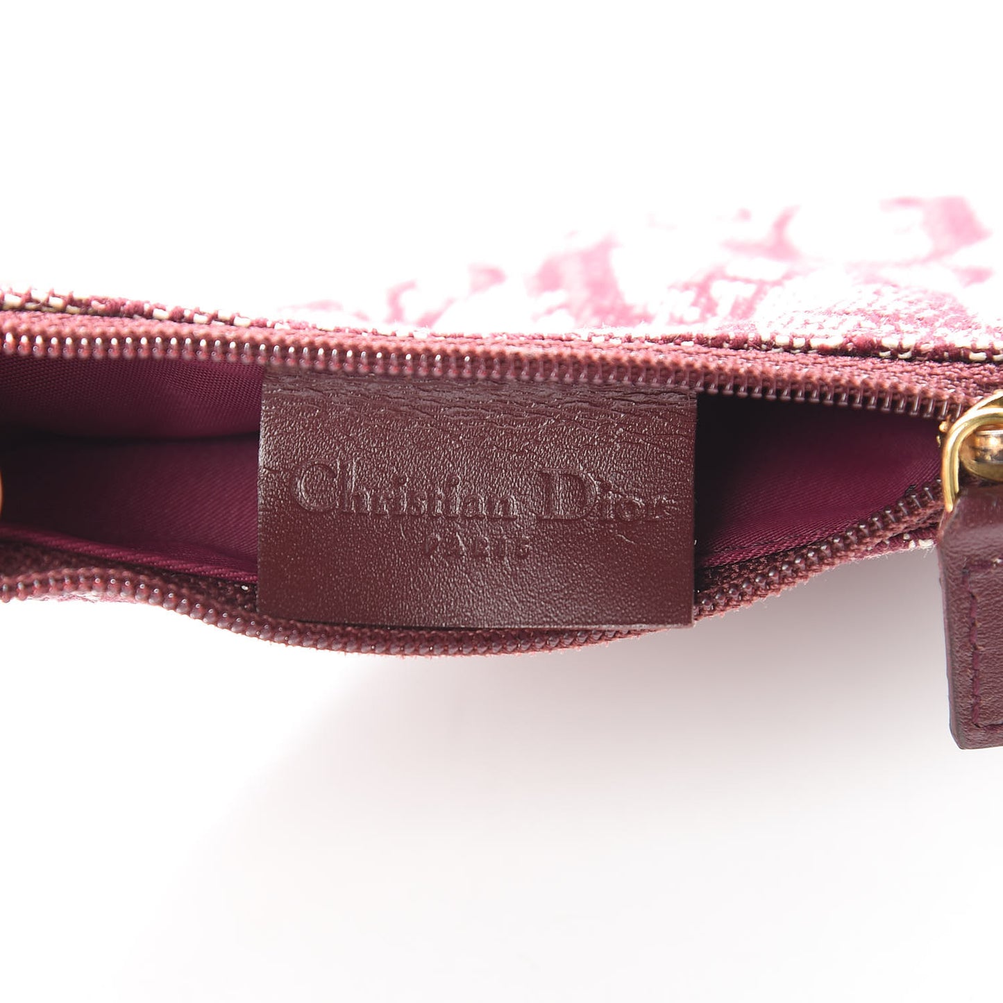 Monogram Saddle Coin Purse Red