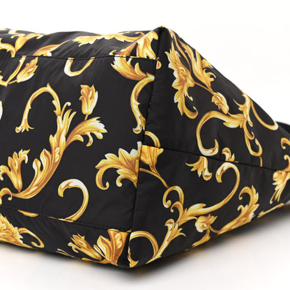 Versace Nylon Baroque Print Tote Black 12 of 12