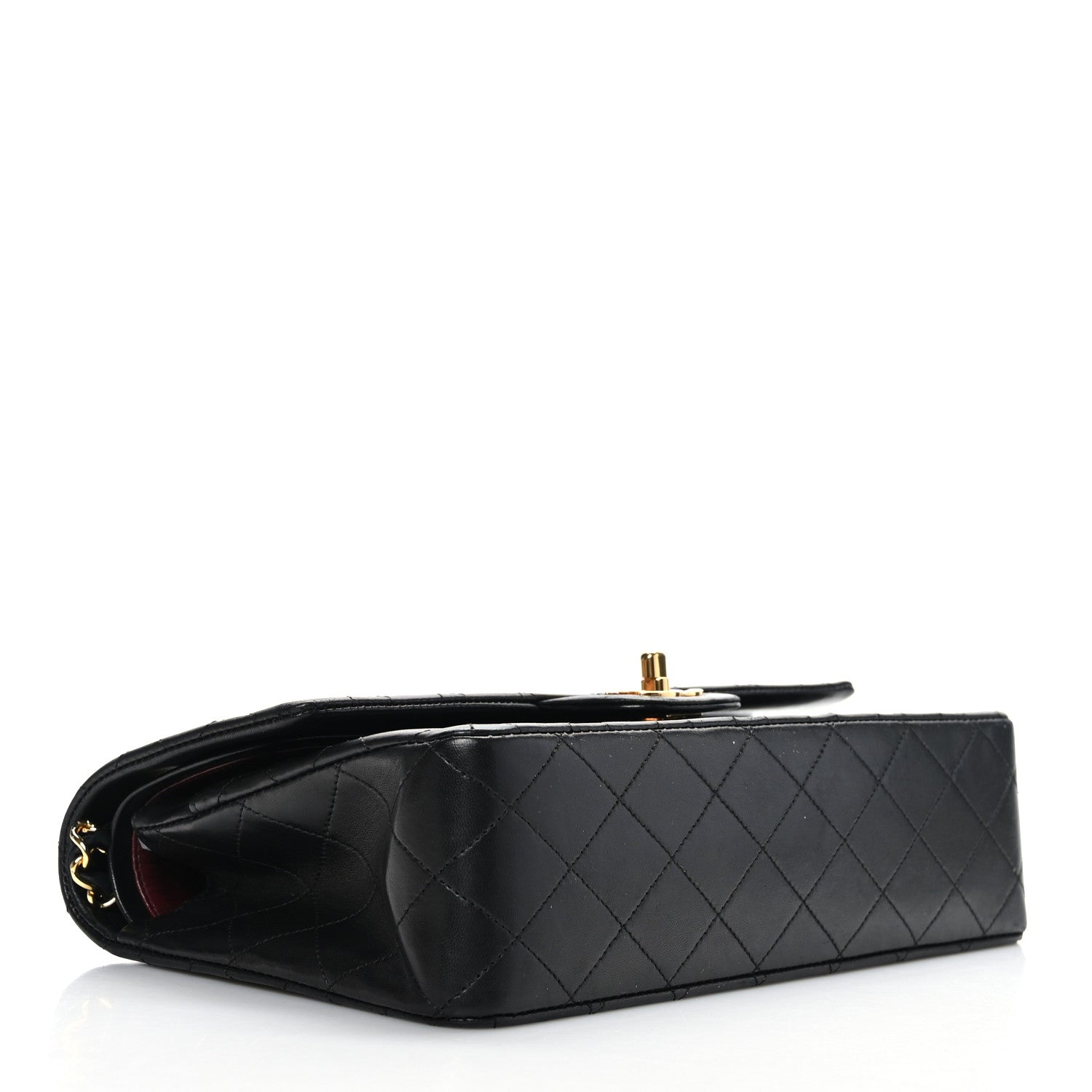 Chanel Lambskin Quilted Medium Double Flap Black 4 of 9