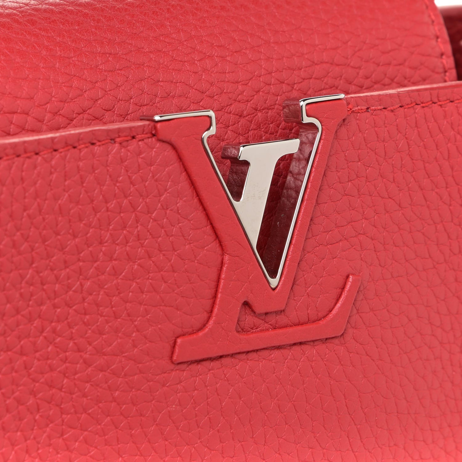 Louis Vuitton Taurillon Capucines BB Rubis 10 of 11