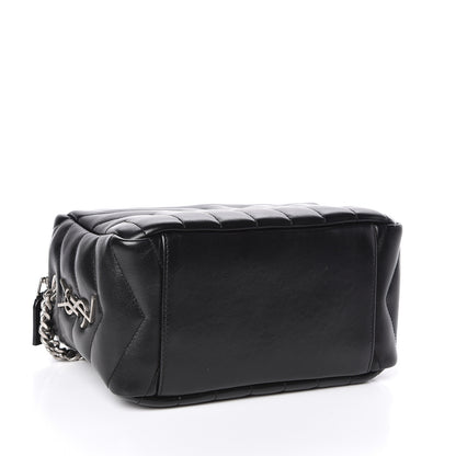 Saint Laurent Calfskin Y Quilted Monogram Small Loulou Bowling Bag Black 4 of 9