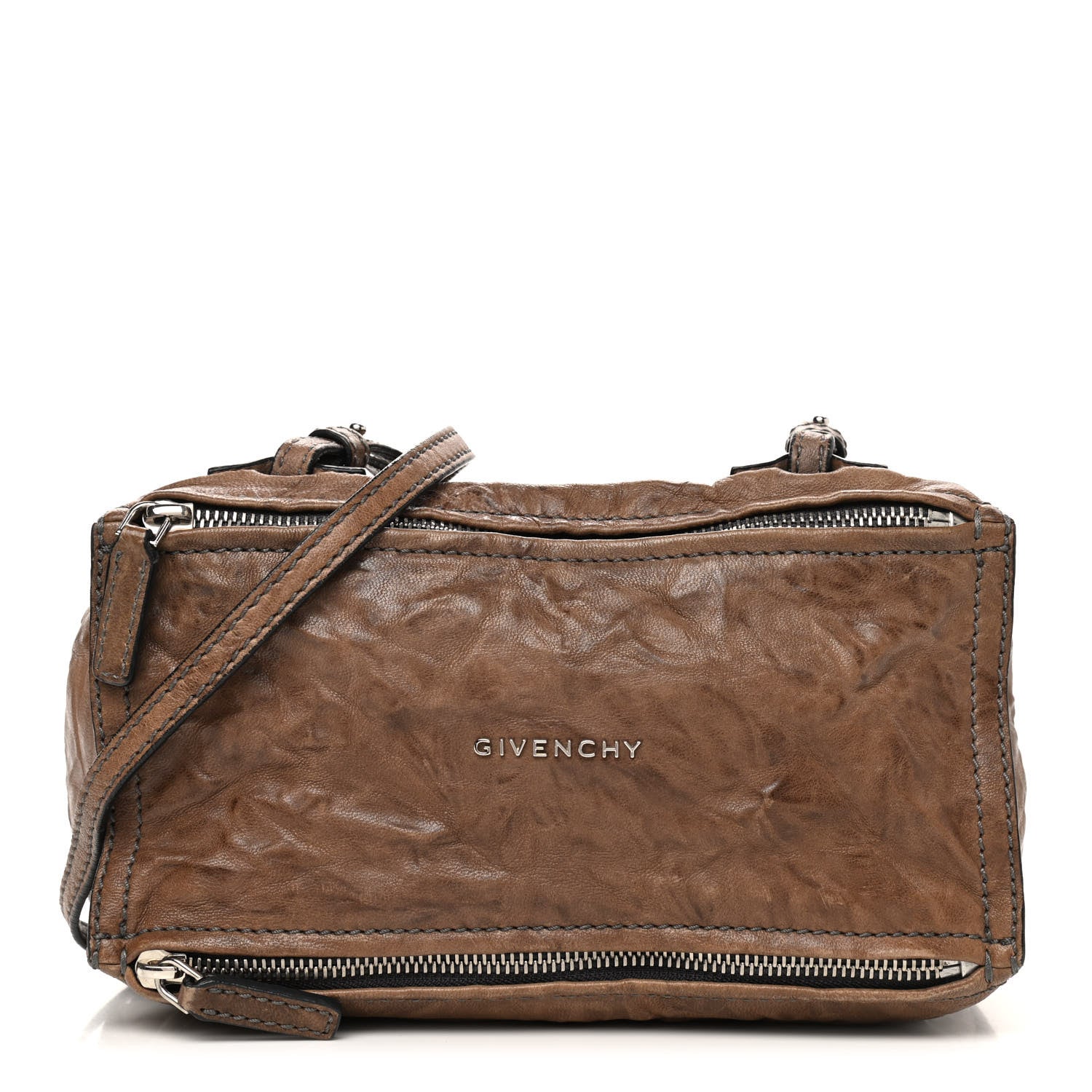 Givenchy Tumbled Sheepskin Mini Pandora Brown 1 of 12