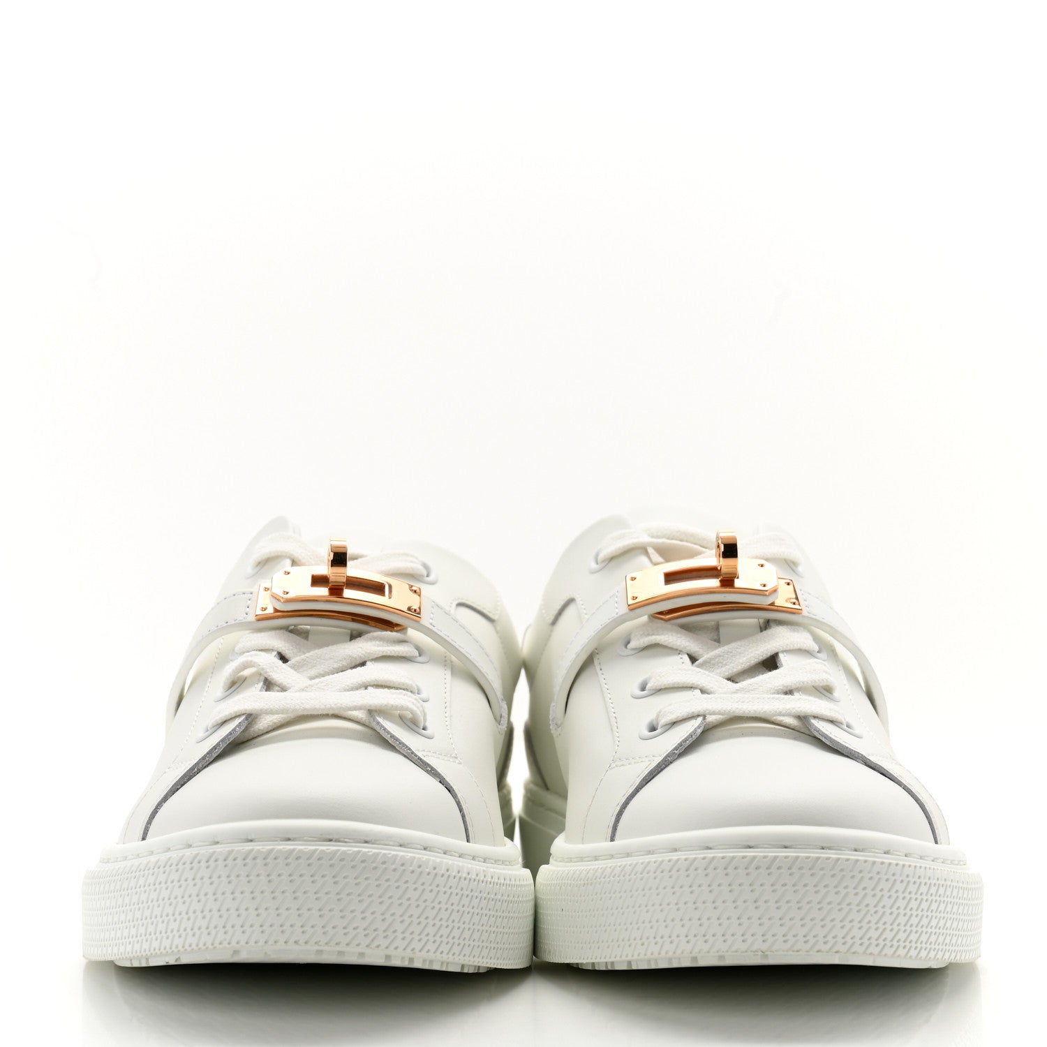 Hermes Calfskin Day Sneakers 38 White 2 of 11