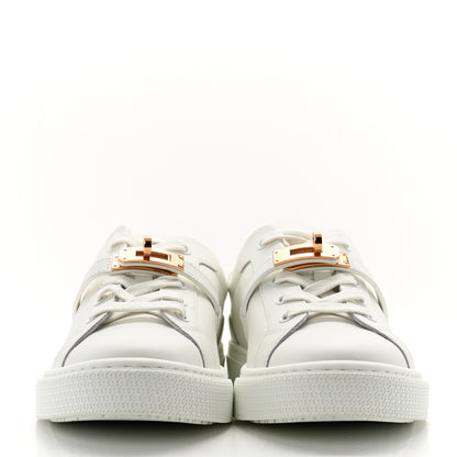 Hermes Calfskin Day Sneakers 38 White 2 of 11