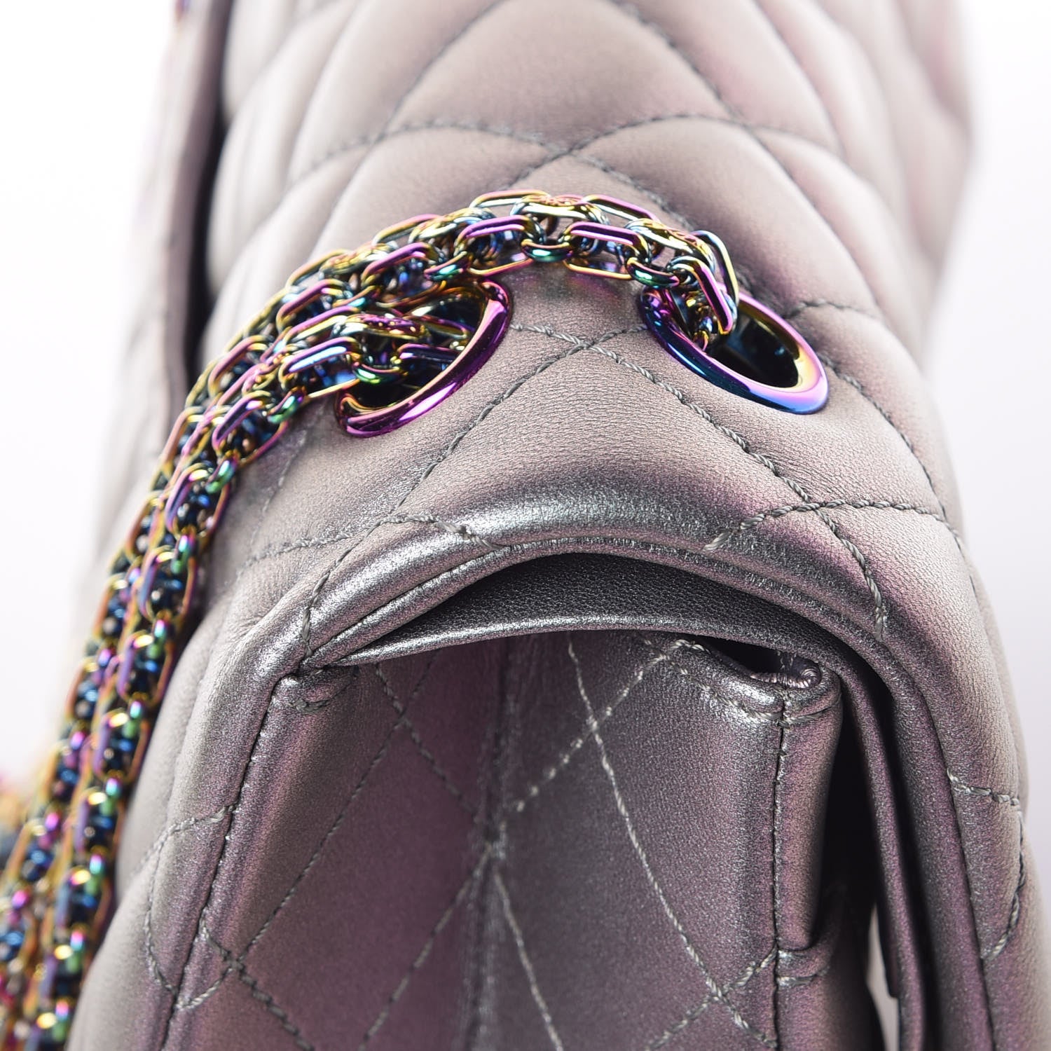 Chanel Iridescent Lambskin Quilted 2.55 Reissue 226 Flap Light Purple 14 of 19