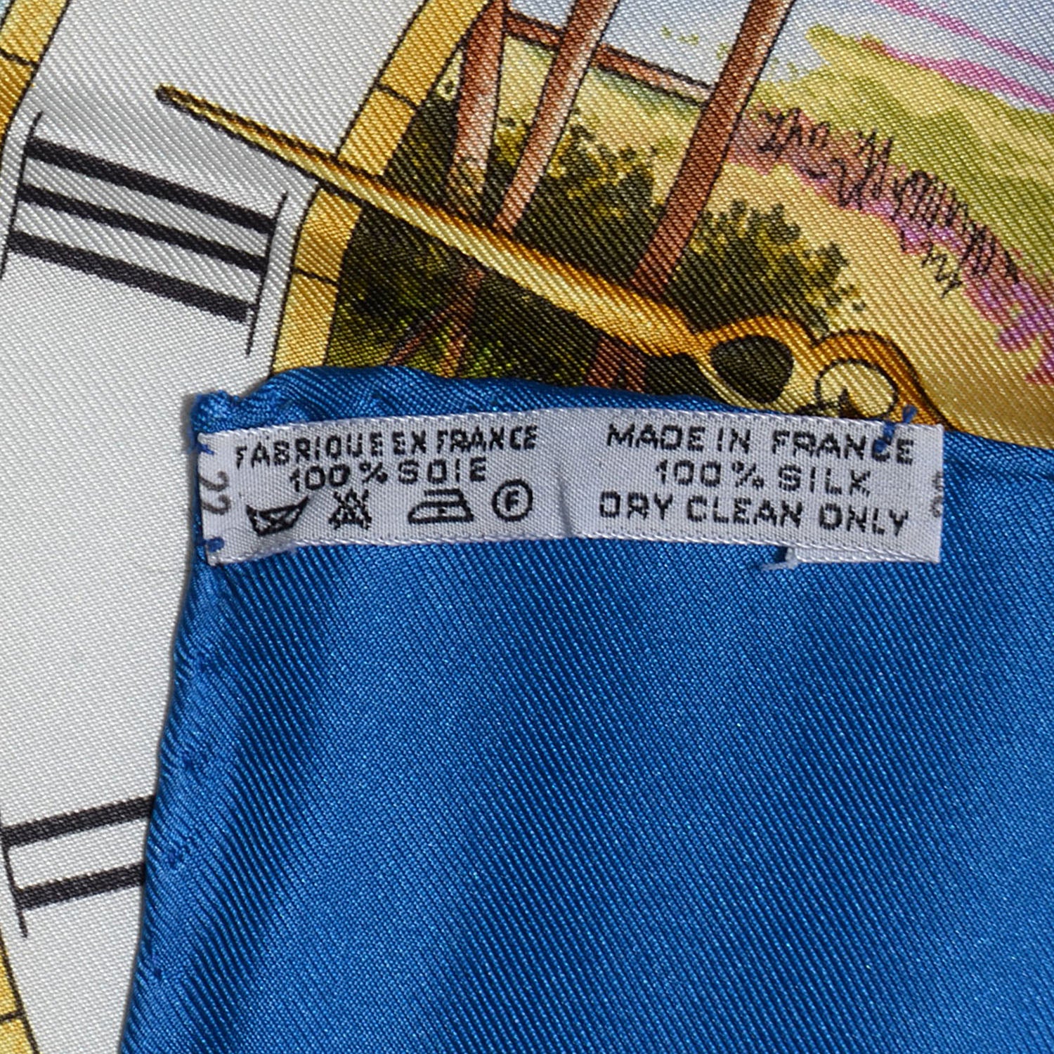 Hermes Silk La Ronde des Heures Scarf 90 5 of 5