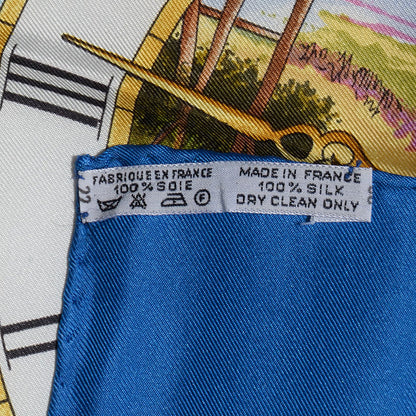 Hermes Silk La Ronde des Heures Scarf 90 5 of 5