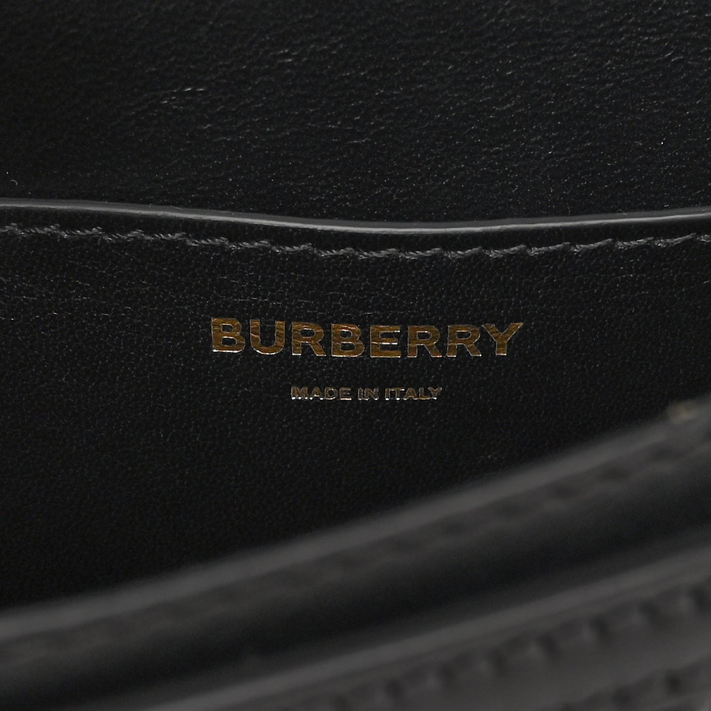 Lambskin Embossed Monogram TB Bum Bag Black