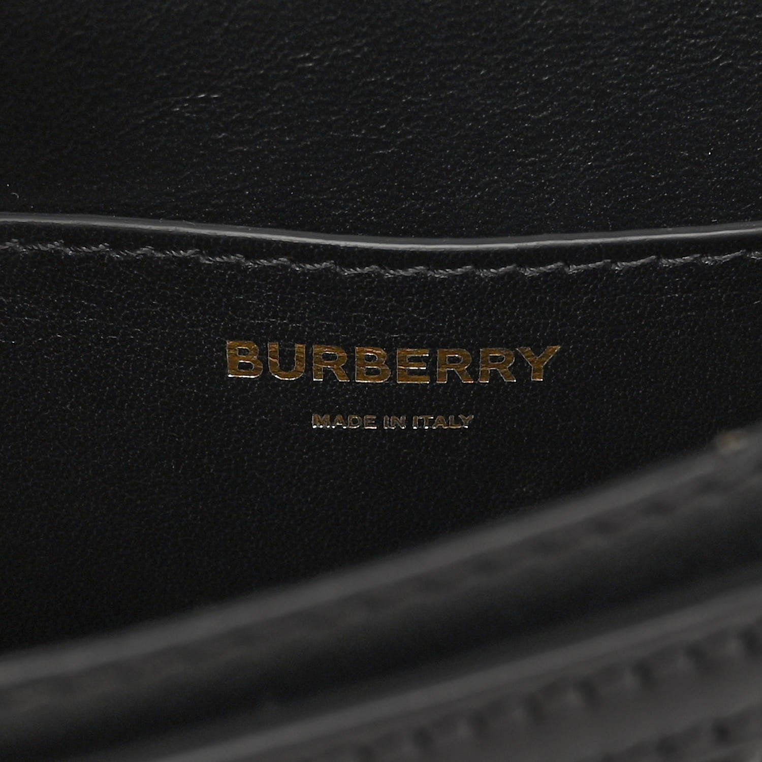 Burberry Lambskin Embossed Monogram TB Bum Bag Black 6 of 9
