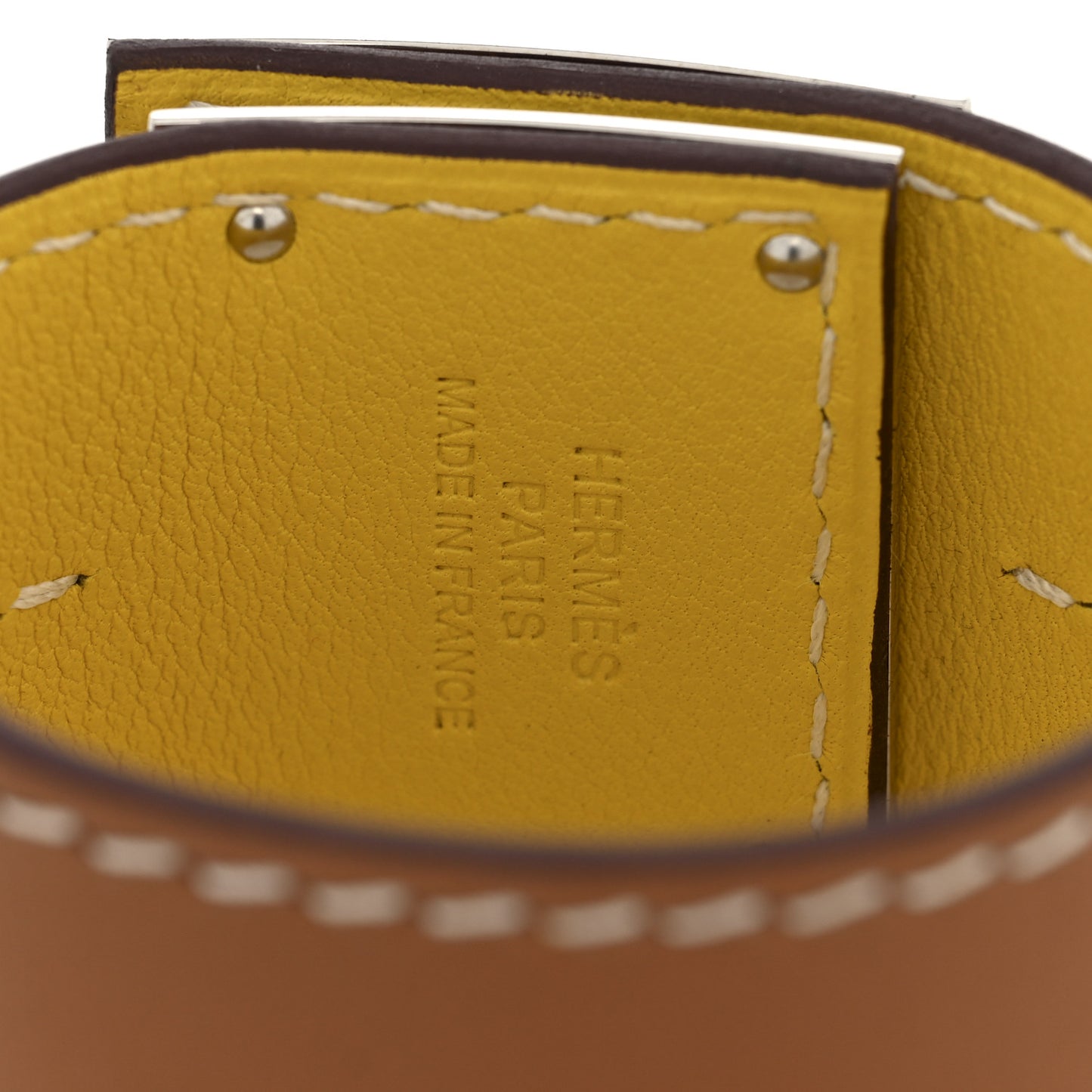 Swift Kelly Dog Bracelet T2 Gold Jaune Ambre