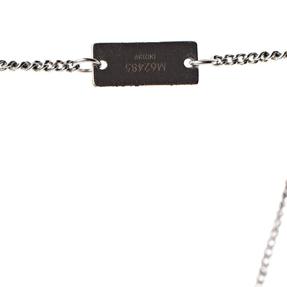 Louis Vuitton Zamac Palladium Monogram Charms Necklace Silver 6 of 6