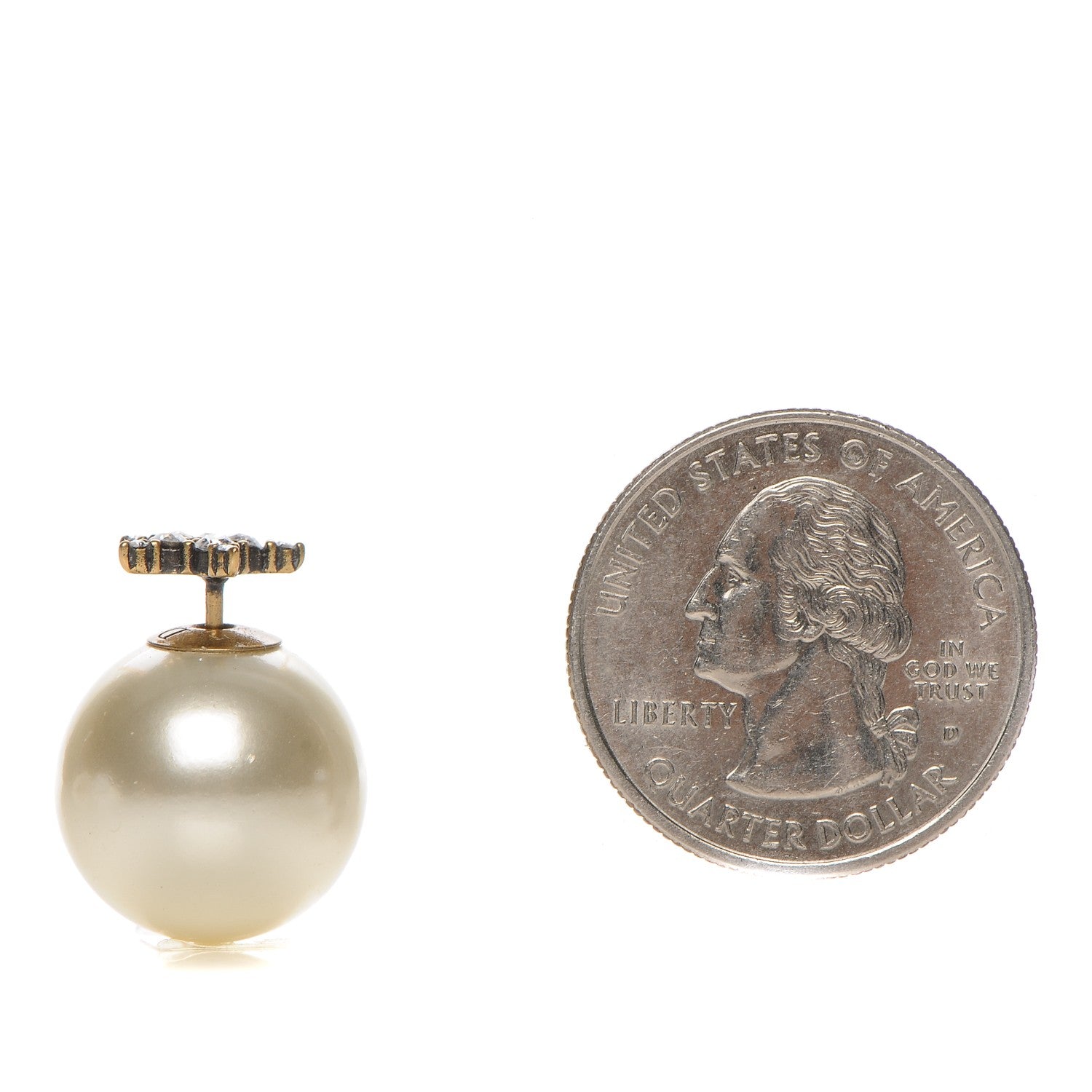 Christian Dior Pearl Crystal Star Mise En Dior Tribal Earrings 2 of 5