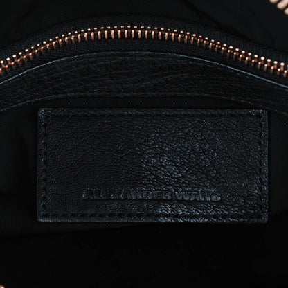 Alexander Wang Pebbled Lambskin Rocco Black Rose Gold Hardware 6 of 10