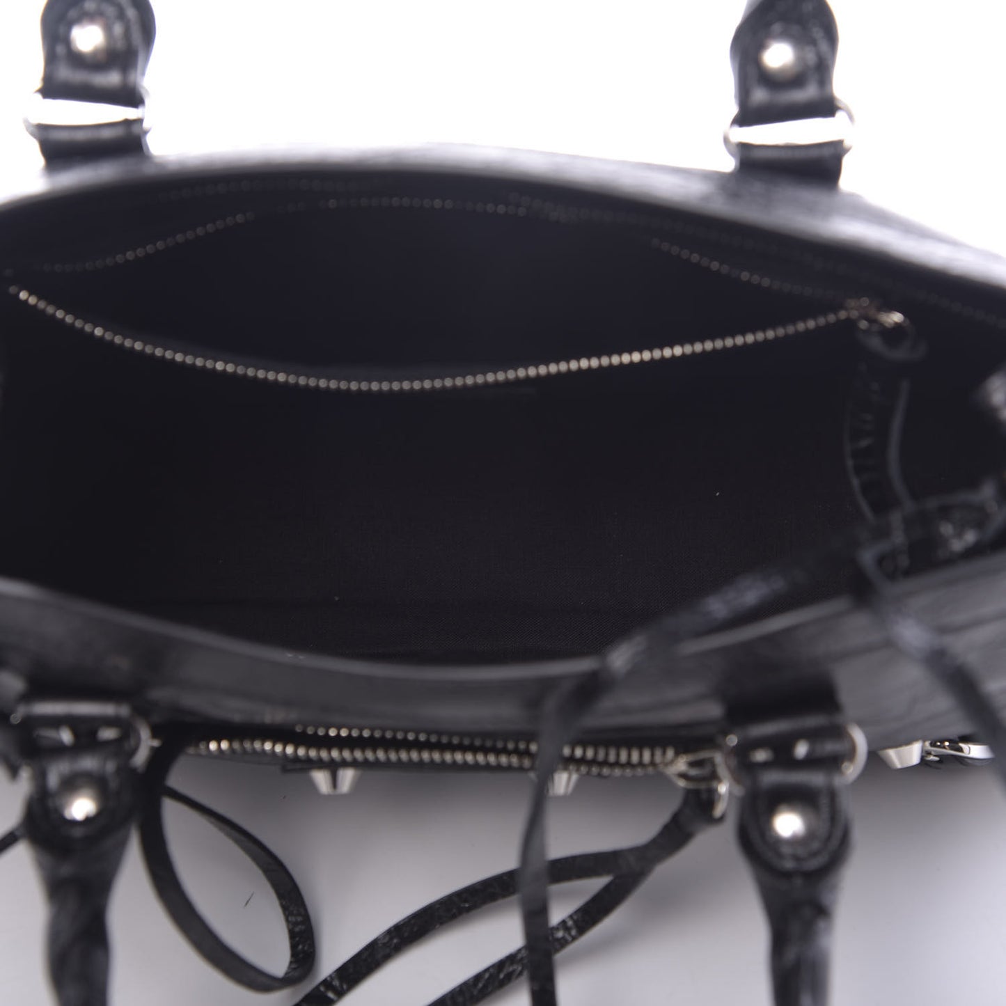 Agneau Classic Silver Hardware S City Black