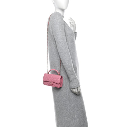 Chanel Lambskin Quilted Flap Phone Holder With Chain Pink 2 of 11
