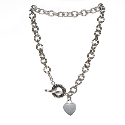 Tiffany Sterling Silver Heart Tag Toggle Necklace 5 of 5