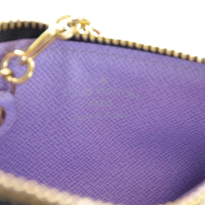 Louis Vuitton Monogram Multicolor Key Pouch Black Violet 6 of 7