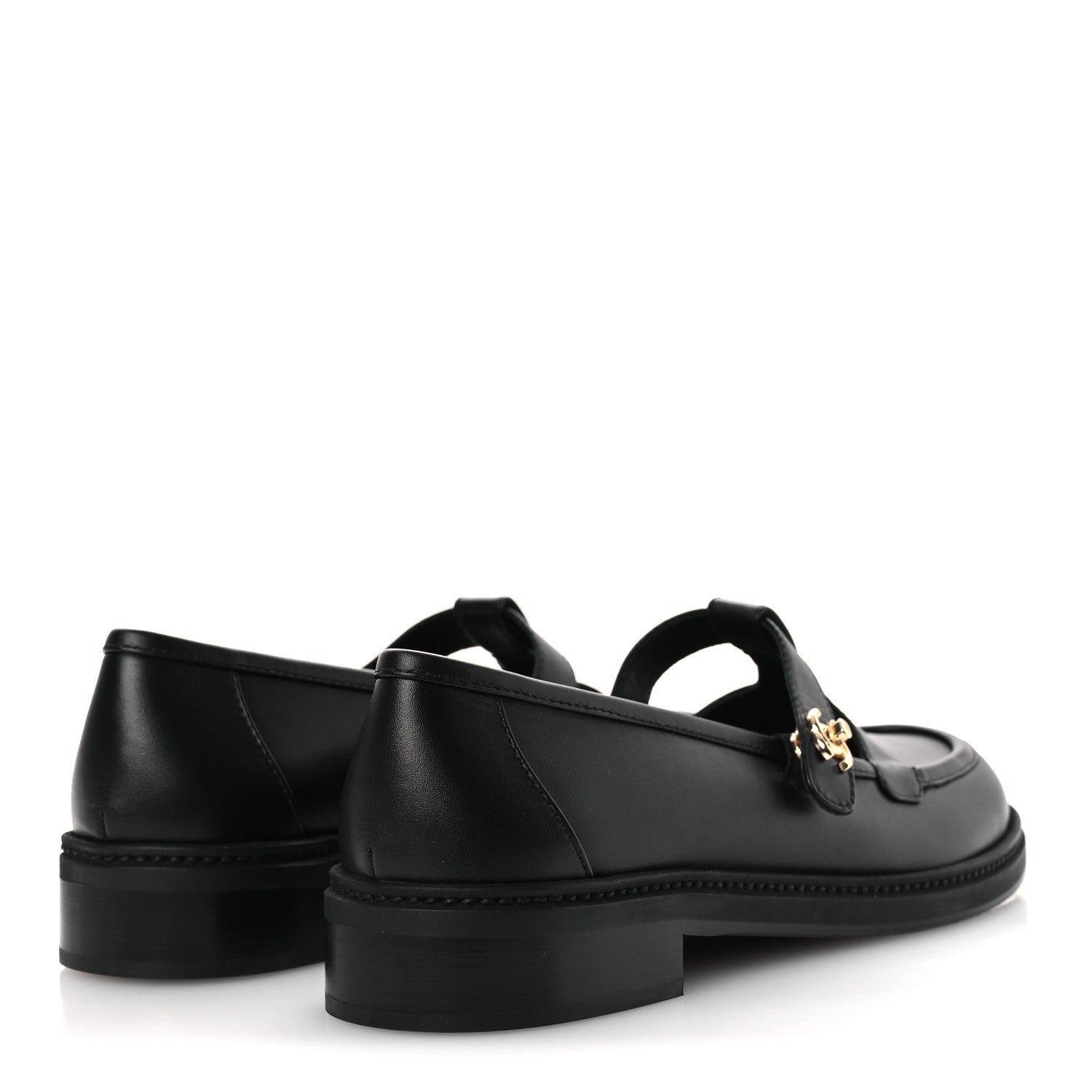 Chanel Calfskin CC Turnlock Moccasins 40 Black 5 of 11