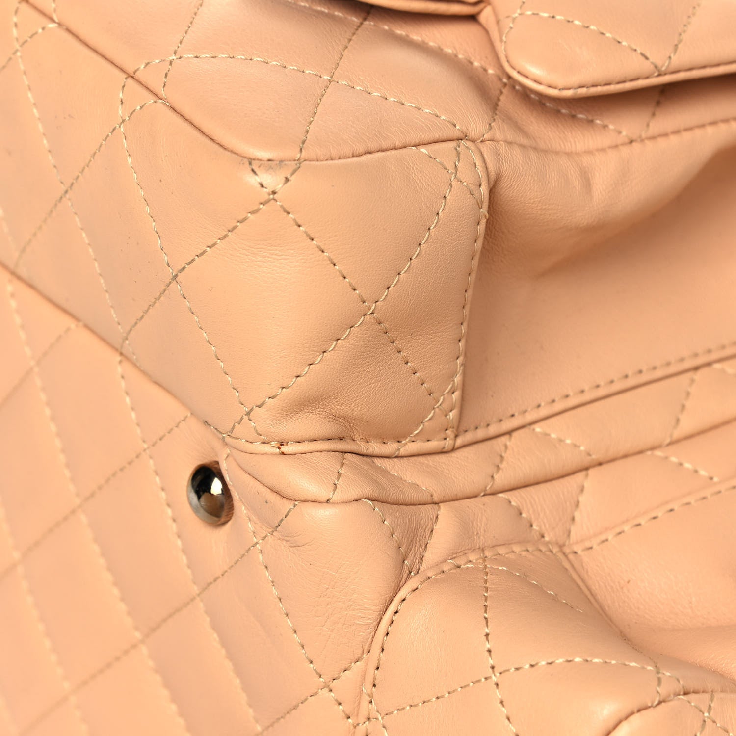 Chanel Calfskin Quilted Small Cambon Multipocket Reporter Beige 10 of 18