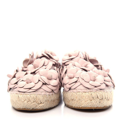 Chanel Lambskin Camellia CC Espadrilles 36 Pink 2 of 10