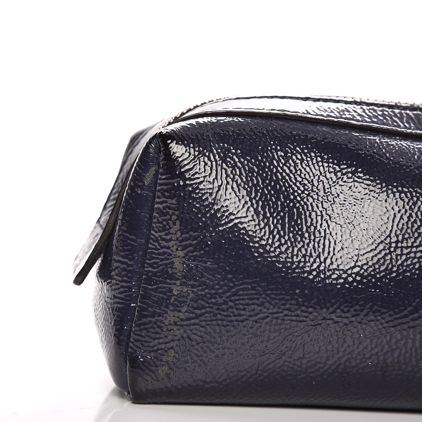 Patent Small Soho Cosmetic Case Uniform Blue