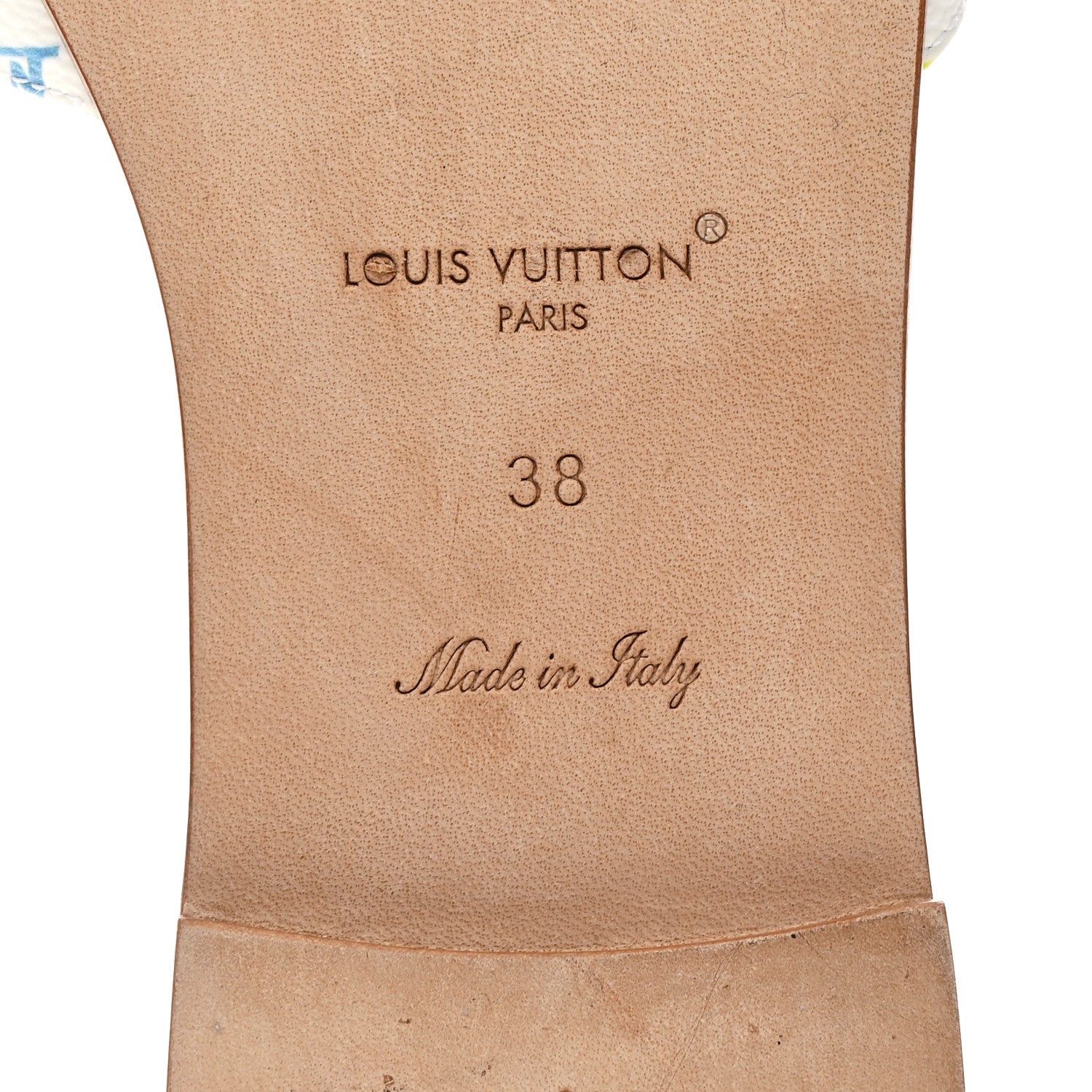 Louis Vuitton LV X TM Monogram Multicolor Frame Flat Mule Sandals 38 White Multicolor 6 of 9